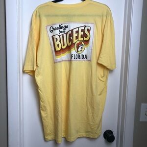 Buc-ee's Greetings From Buc-ee’s Florida Yellow T Shirt Adult Size A2XL